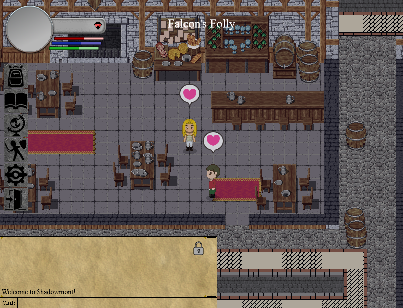 A screenshot of the Shadowmont game.